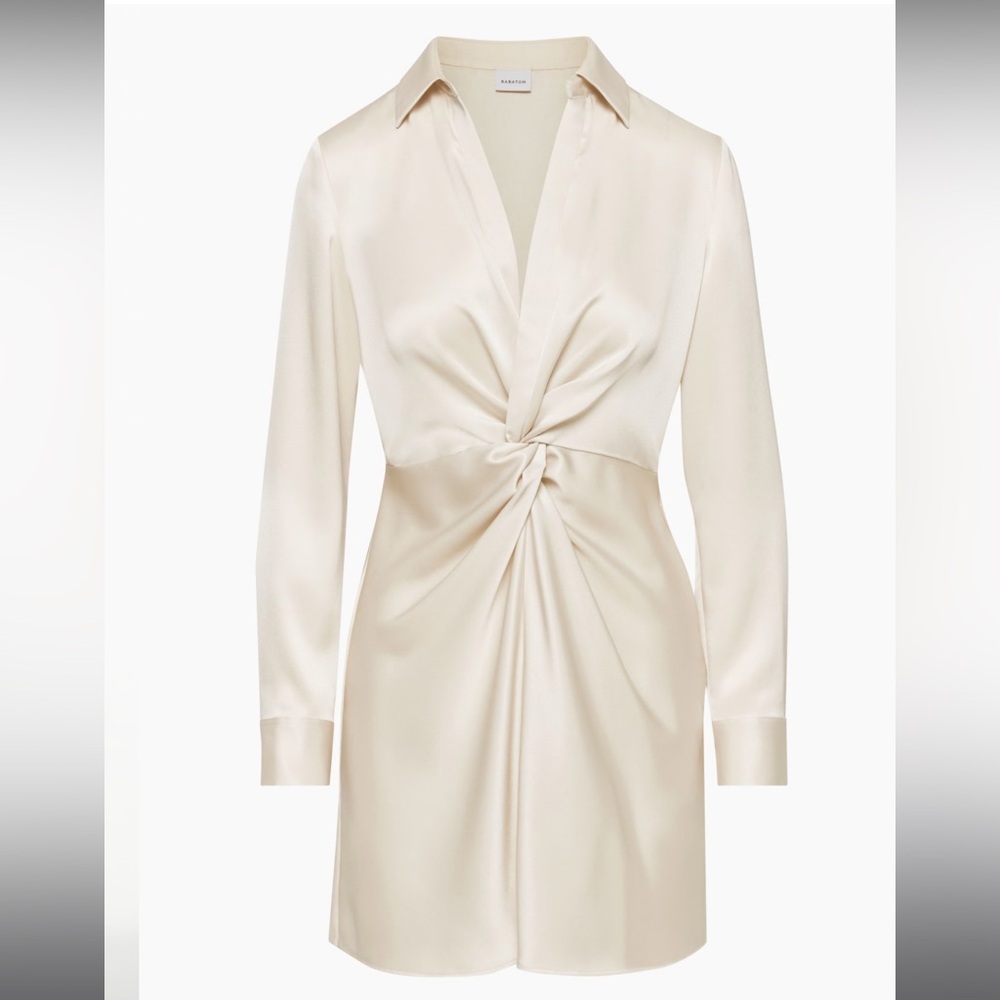 Aritzia/Babaton Collaborate Satin White Dress